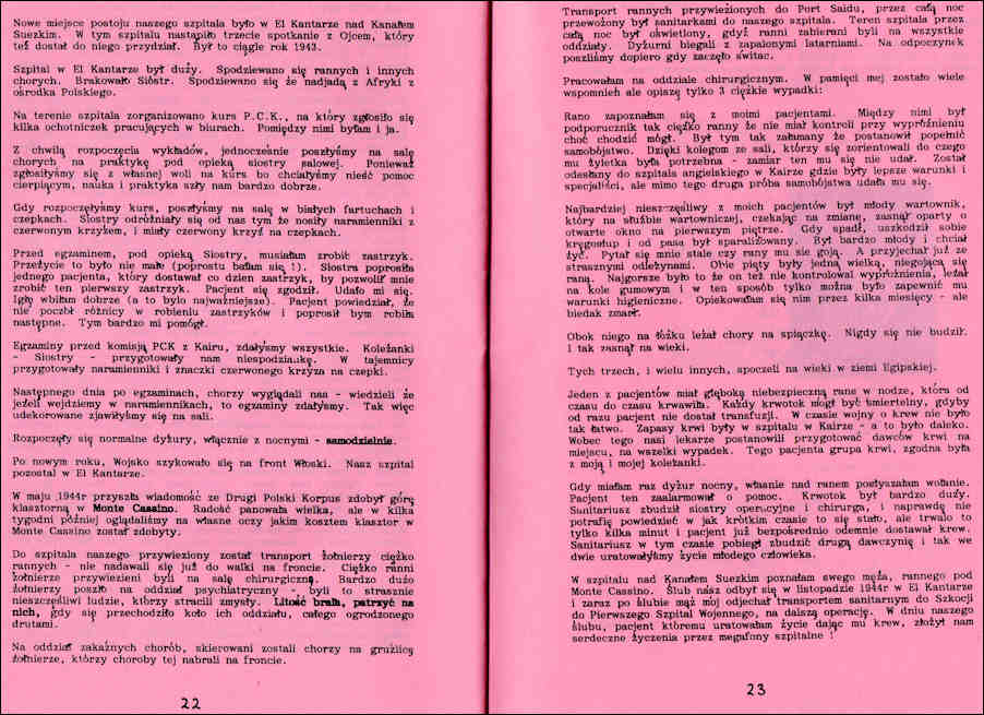 Memoires Pages 22 & 23