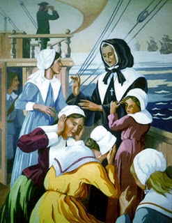 Marguerite and her Nuns aboard ship