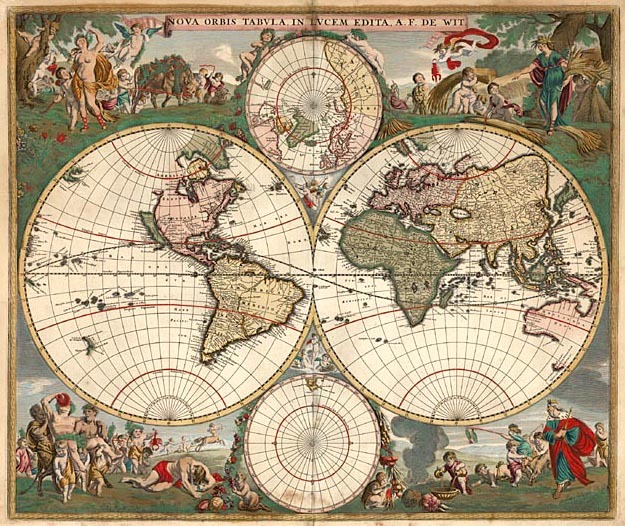 The de Wit map of 1660