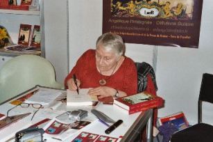 Anne signing books in Geneva
