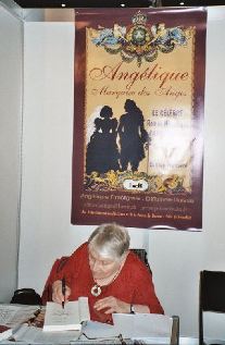 Anne and Poster at Salon du Livre