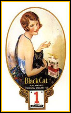 Magazine Ad UK for Black Cat Cigarettes