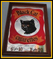 Black Cat Cigarettes Mirror
