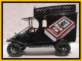 Black Cat die cast Toy Van