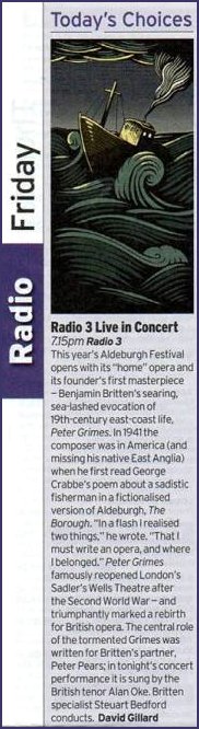 Radio Times Radio Programme Live in Concert
