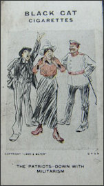 Down with Militarism - war cartoon