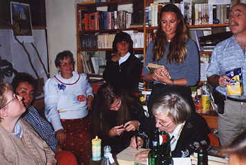 Marysia with the group fans 2000