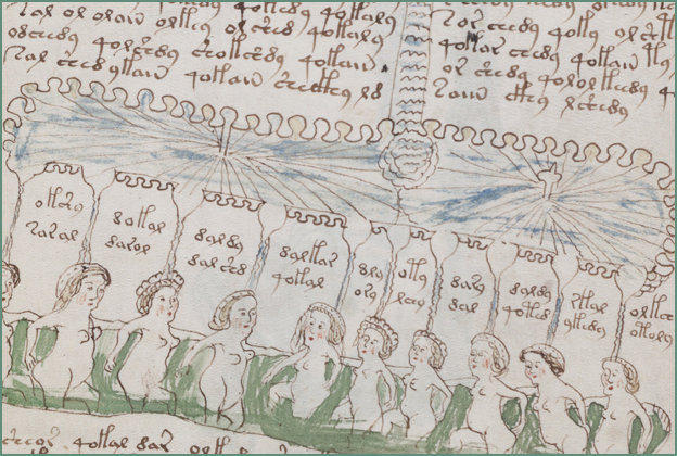 Voynich manuscript - Bathing Beauties