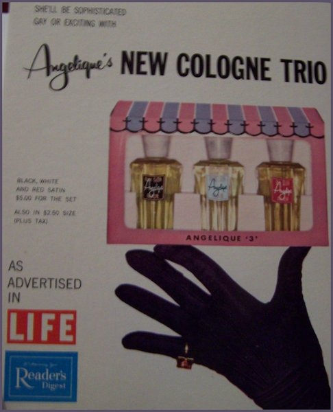 Angelique trio of colognes black, white and red