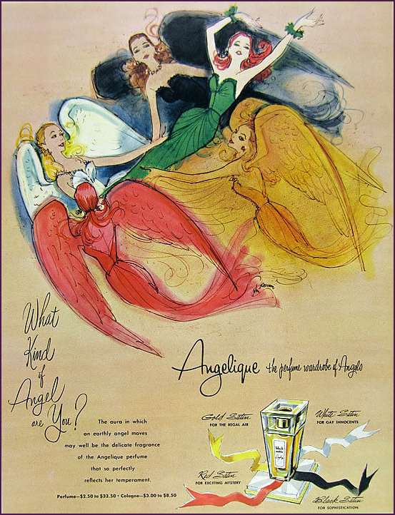 Angelique Perfume dated 1955