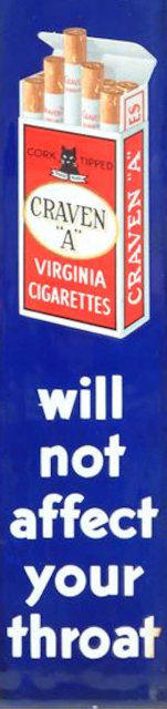 Craven A will not affect your throat