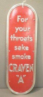 Sign extolling the virtues of Crave A