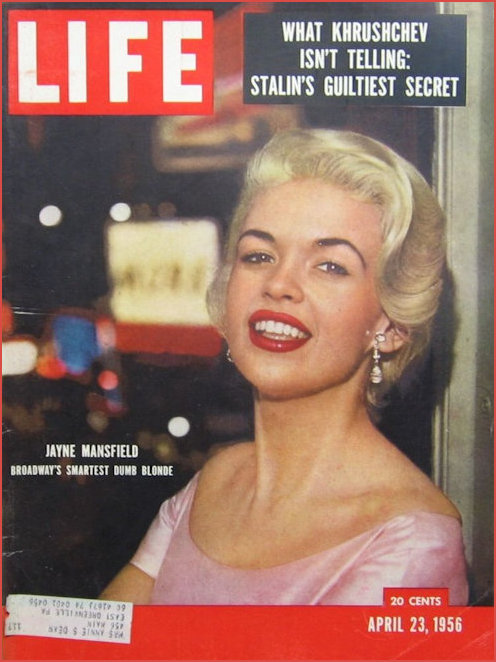 Jaybe Mansfield on cover of Life Magazine 1956