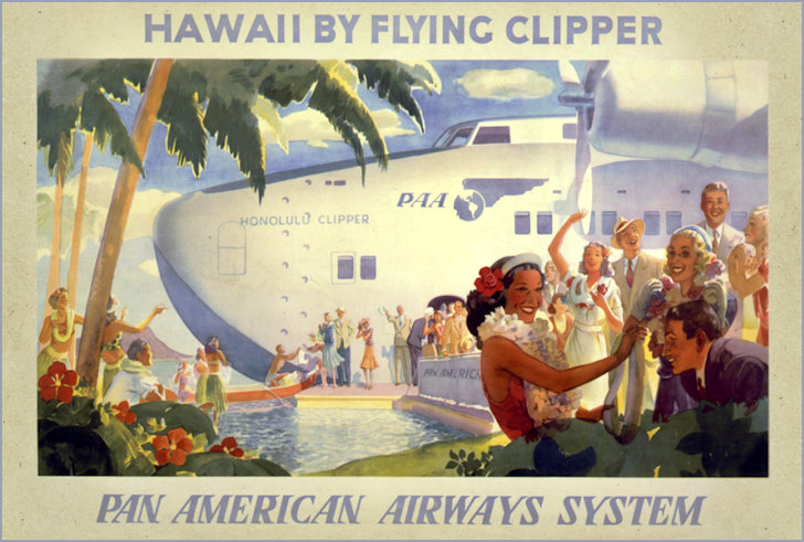 Air Clipper advertisemnt to Hawaii