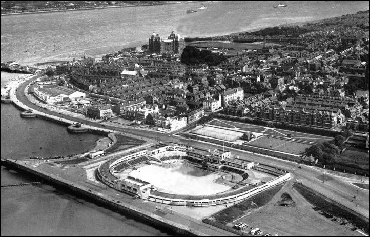 New Brighton Pool from the Air undated