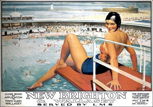 LMS Poster for New Brighton Lido