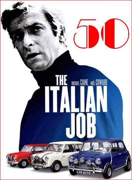 Michael Caine and those Minis in the Italian Job