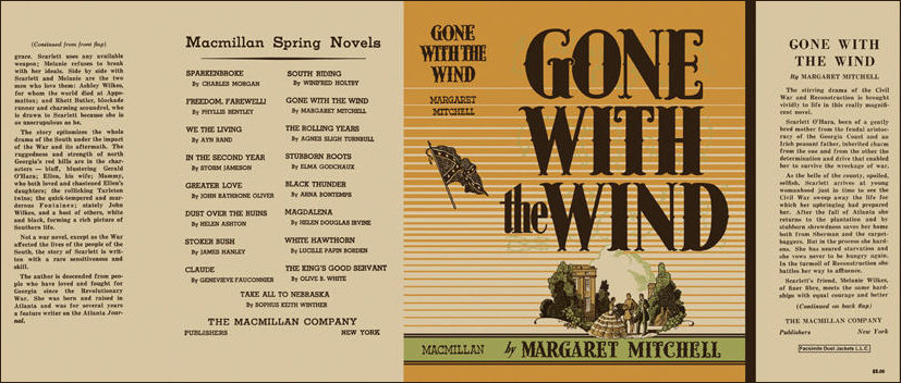 Facsimile Cover of the 2st edition of GWTW 1936