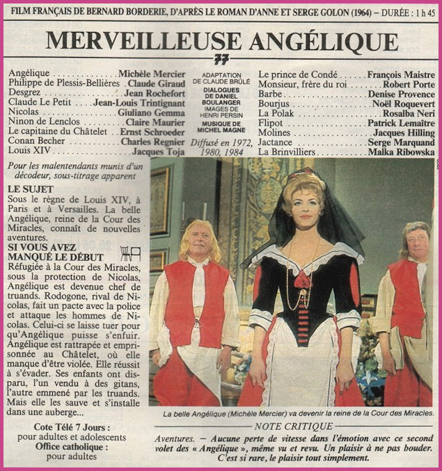 TV Programme write up  Film 2 Merveilleuse