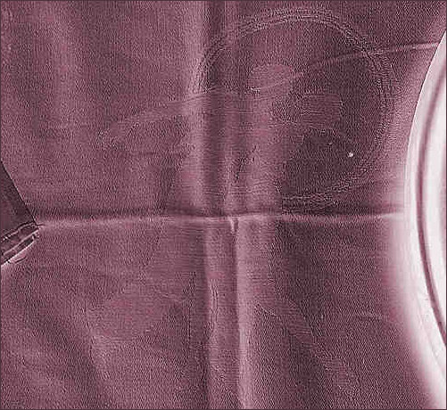 Enhanced Negative of woven tablecloth design