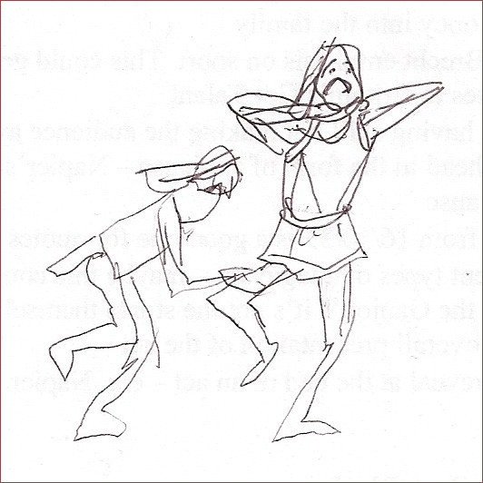 Oliver Double sketch of Wilson & Keppel