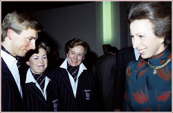 Princess Anne with Torvill & Dean