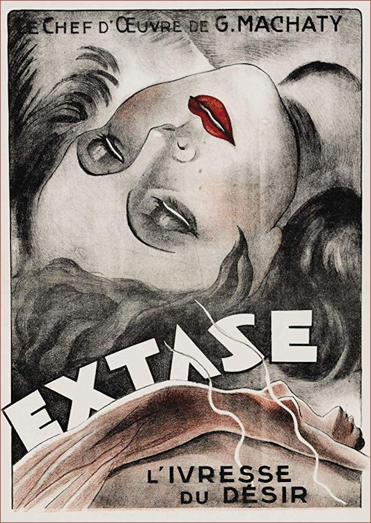 Film poster for 1933 film Ecstasy starring Hedy Lamarr