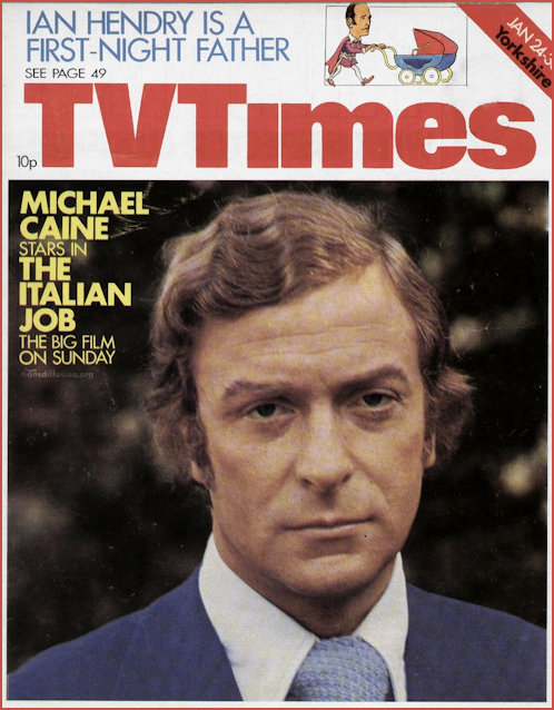 Michael Caine on the Cover of TV Times in 1976