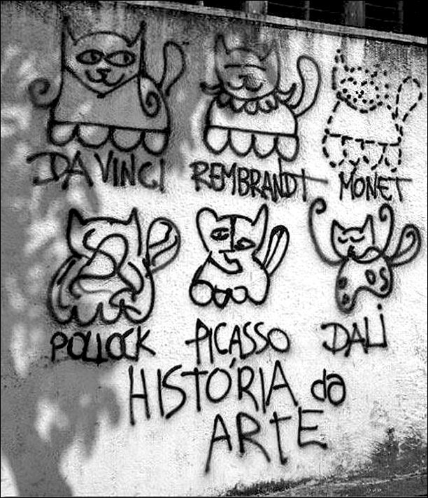 History of Art told in Graffiti Style