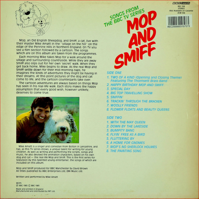 Reverse Record Sleeve Mop and Smiff