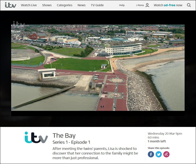 Opening credit scenes for The Bay on ITV