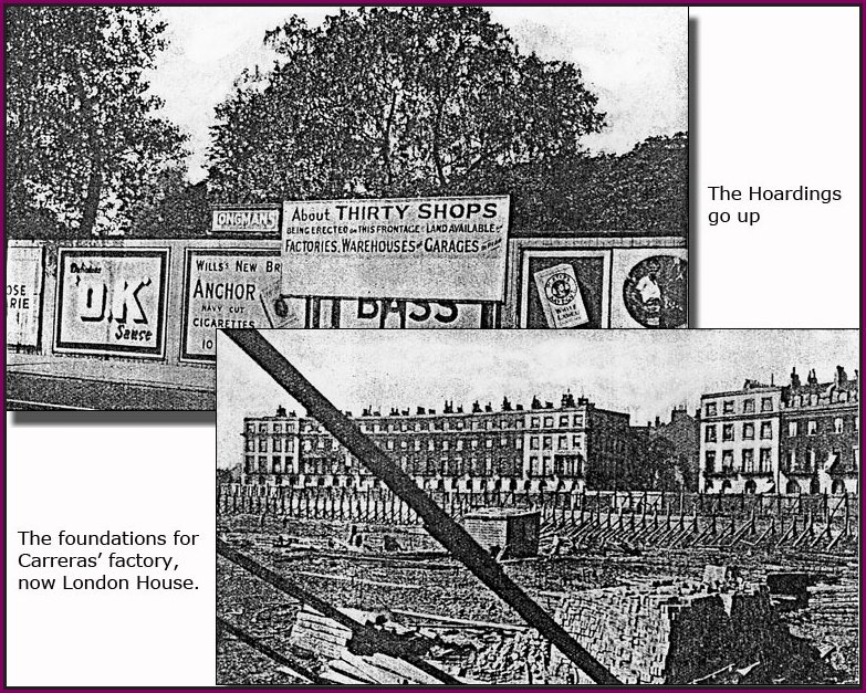 Hoardings and Foundations for new factory