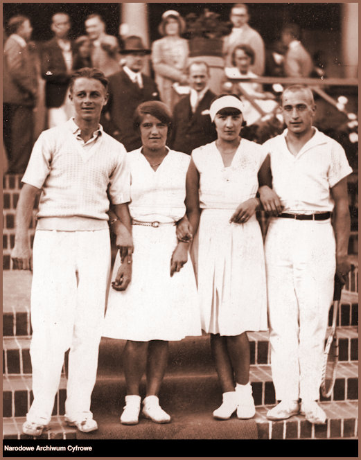 JJ and Polish Players at the National Polish Tennis Championships 1930