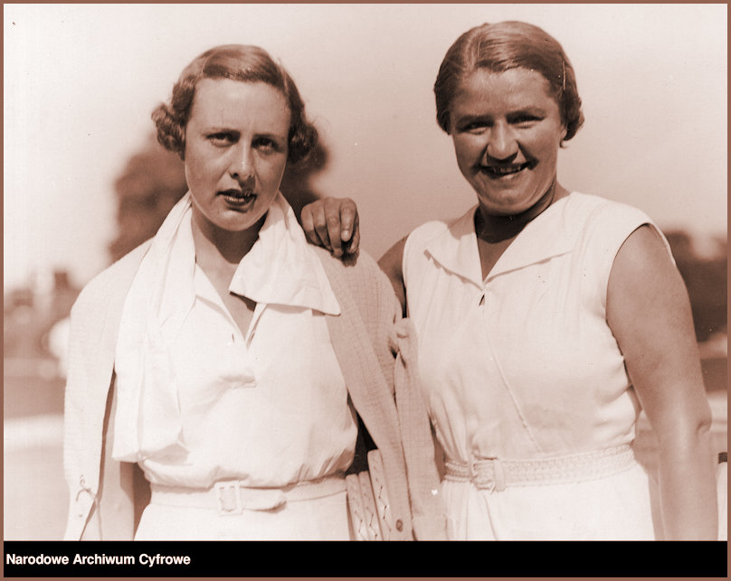 JJ Wimbledon 1935 with doubles partner Susan Noel