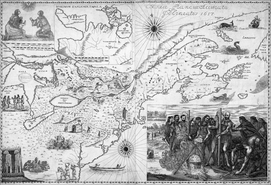 Map created by Jesuits 1657