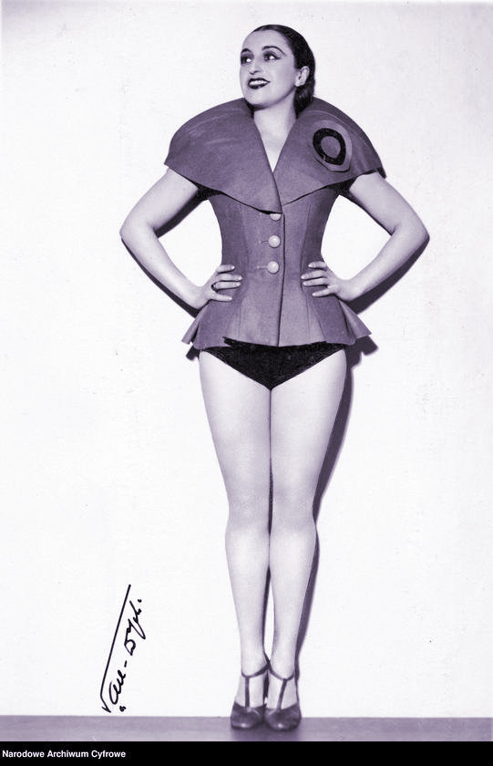 Halina Hulanicki posing in Harlequin costume circa 1936 1937