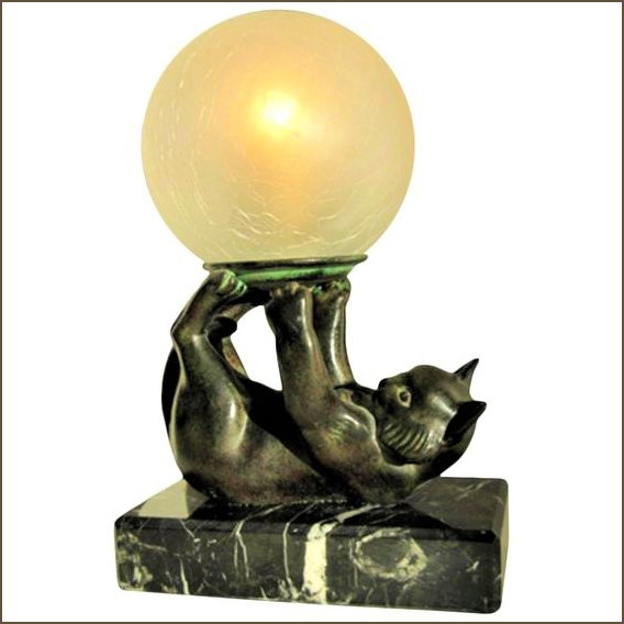1930s Cat Lamp