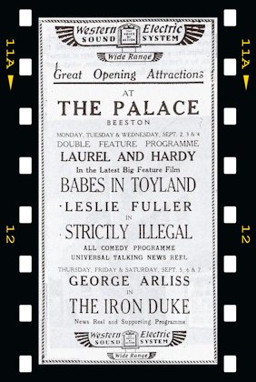 Poster for Palace in Beeston featuring Western Electric