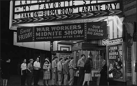 Queueing for the cinema war years