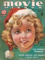 Movie Mirror Magazine C over Shirley Temple at Christmas