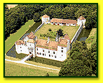 Marigny Castle aeriel view