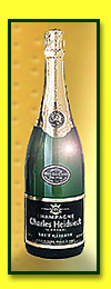 Bottle of Heidsieck Champagne