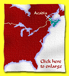 Acadia location map