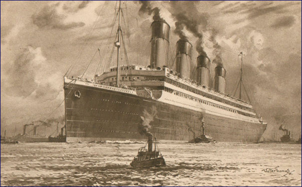 RMS Olympic postcard