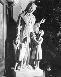 Statue of Marguerite Bourgeoys at St Lukes Church