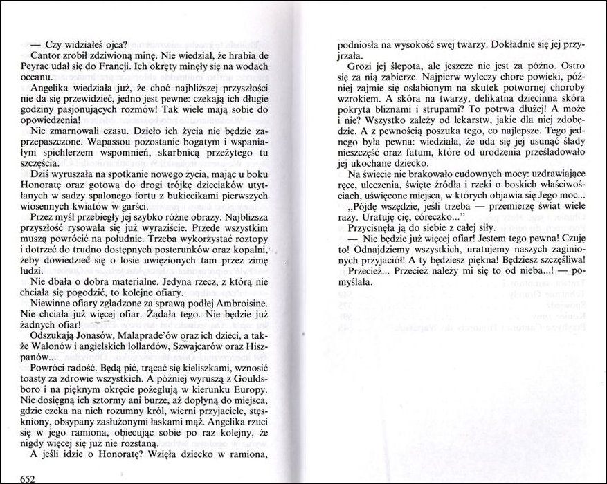 The final two pages in Polish