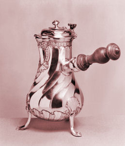 Early Silver Cocoa Pot