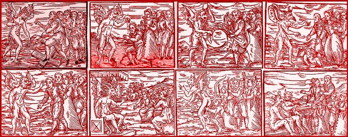 Frieze of images from Malleus