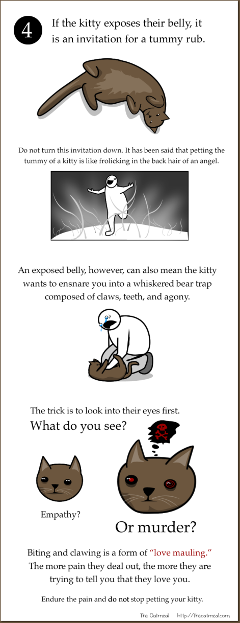 Kitty shows pleasure