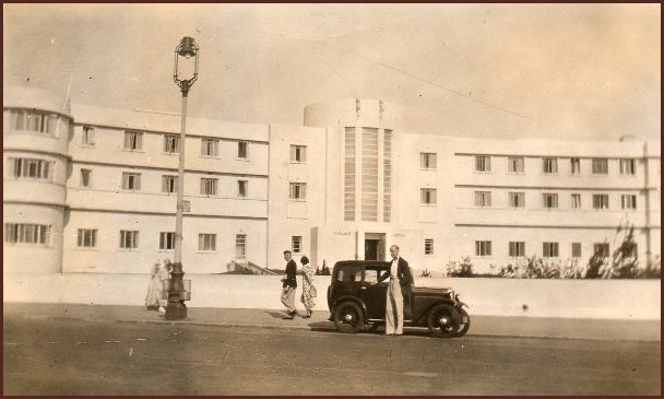 Man posing outside Midland Hotel